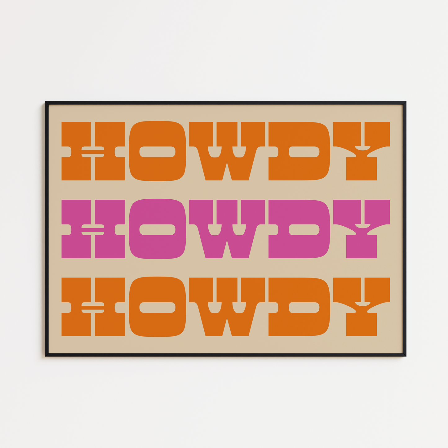 HOWDY PRINT