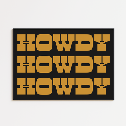 HOWDY PRINT